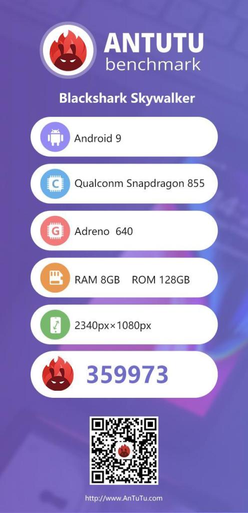 Xiaomi Black Shark 2 gamer telefon teljesítményadatok